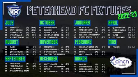 peterhead fc fixtures|peterhead fc fixtures 2022.
